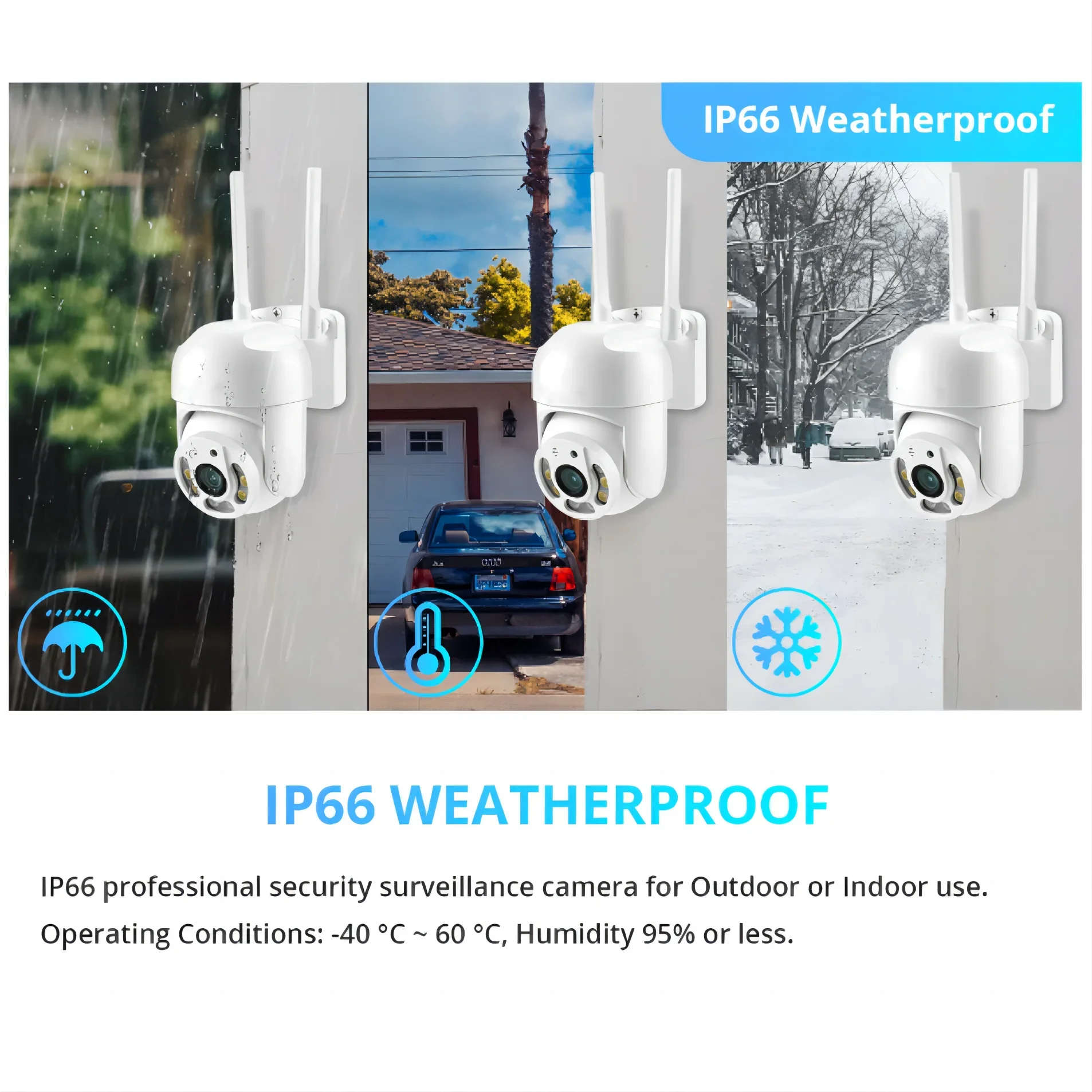 8MP WIFI Surveillance Camera Wireless IP Cameras Outdoor Auto Tracking Color Night Vision 8X Digital Zoom CCTV Security Monitor 6