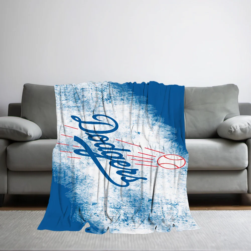 Los Angeles D-Dodgers Blanket Skin friendly comfort warm soft plush blanket suitable sofa living room office bedroom 2