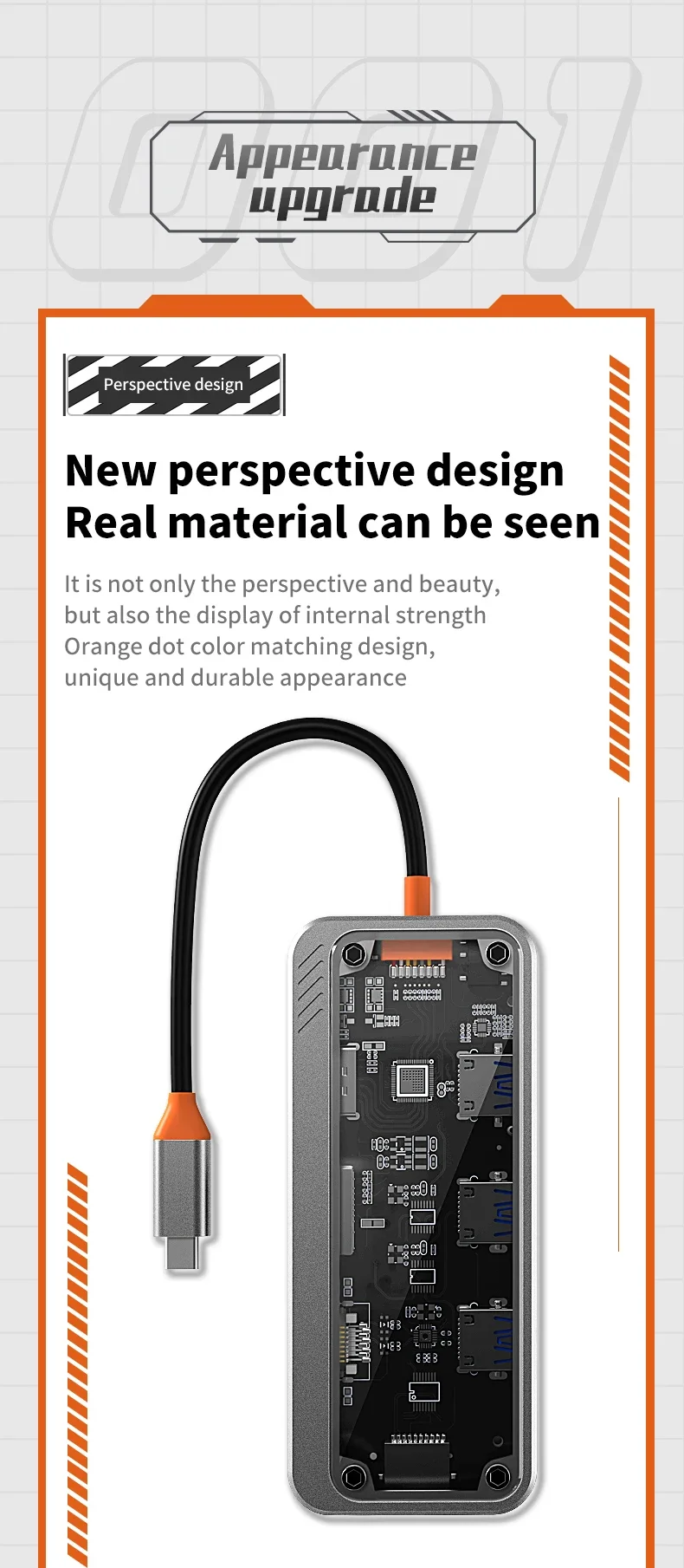 USB C Hub 10 in 1 Docking Station – Type-C Adapter with HDMI, RJ45 & VGA Ports