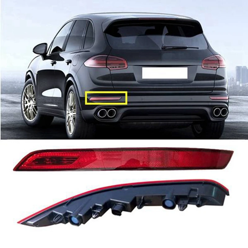 

Автомобильный левый и правый задний бампер, противотуманный задний фонарь для парковки, задние фонари для Porsche Cayenne 2015-2017