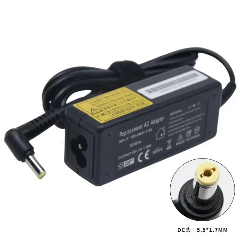 Carregador Adaptador ac para Acer Aspire Notebook Laptop Fonte de Alimentação 5315 5630 5735 5920 5535 5738 6920 7520 19v 3.42a 65w 5.5x 1.7 mm