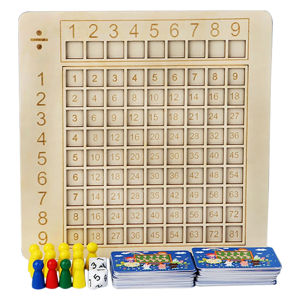Multiplicação de madeira Division Board for Pré-Escolar Training, Puzzle  Game, Early Learning, Montessori, 9X9, 2-4 Jogadores, Montessori -  AliExpress