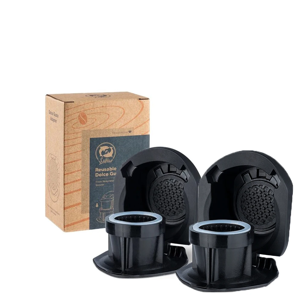 Icafilas Adattatore Riutilizzabile Per Dolce Gusto Edg Mini Me Maker Per Nescafe Genio S Plus Supporto Per Caffè Nespresso Apsule