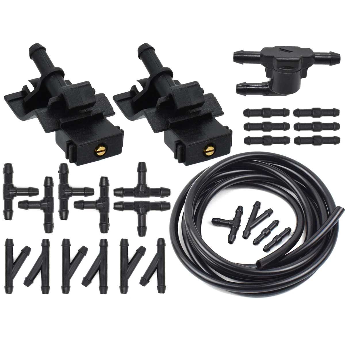 Non-brand 2pcs Gicleur D'essuie-Glace Buse De Pulvérisation D'eau De