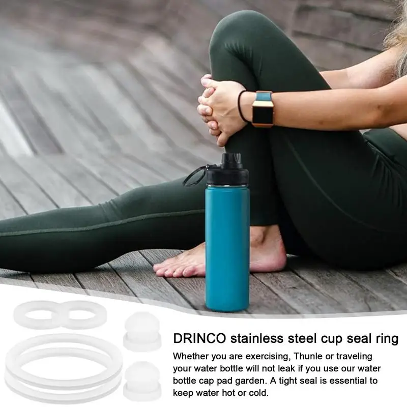 Silicone Cup Cover Water Bottle Vent Hole Gasket Vent Hole Gaskets Replacement Food-grade Silicone Cup Lid Gasket Rings For 14/18/22/32/40/64oz silicone cup cover