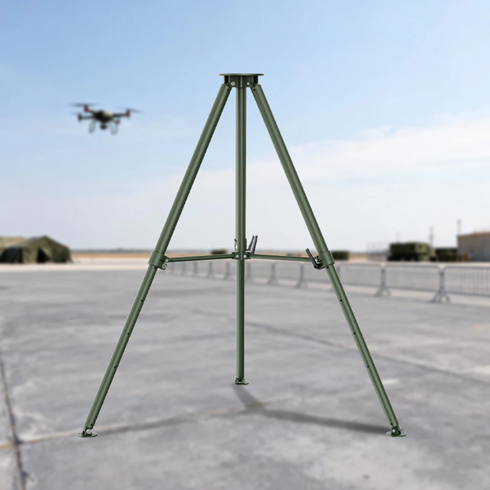 Treppiede in metallo di grado industriale T300 con capacità di carico di 300 kg, supporto robusto per ingegneria, ideale per radar e attrezzature pesanti da esterno. - immagine 4