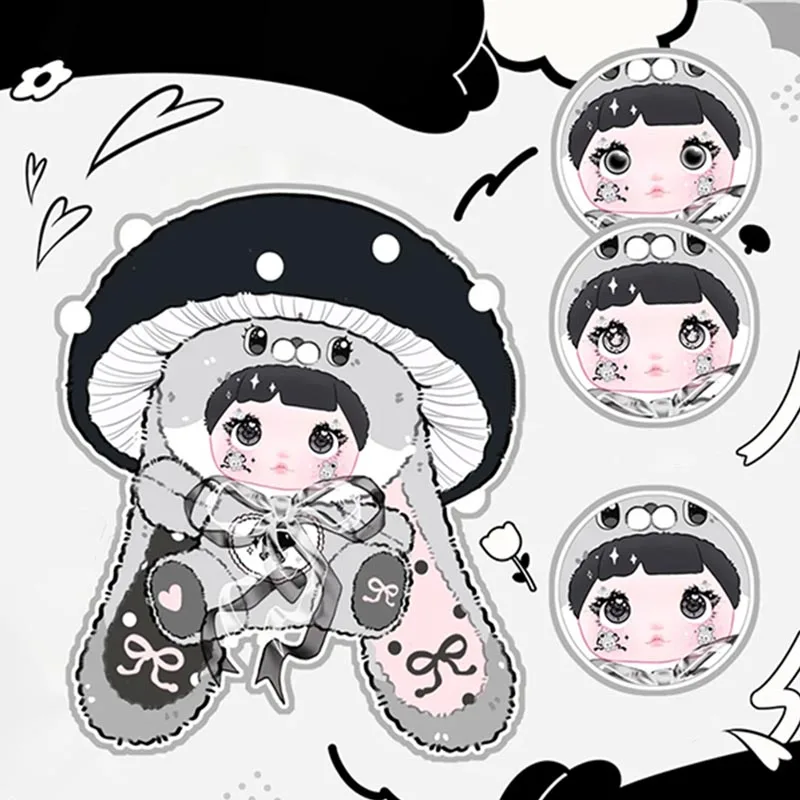 Nommi 400%マッシュルームハットシリーズ Jade 黒 Nommi 400% Mushroom Hat Series Blind Box Cute 400% Nommi V2