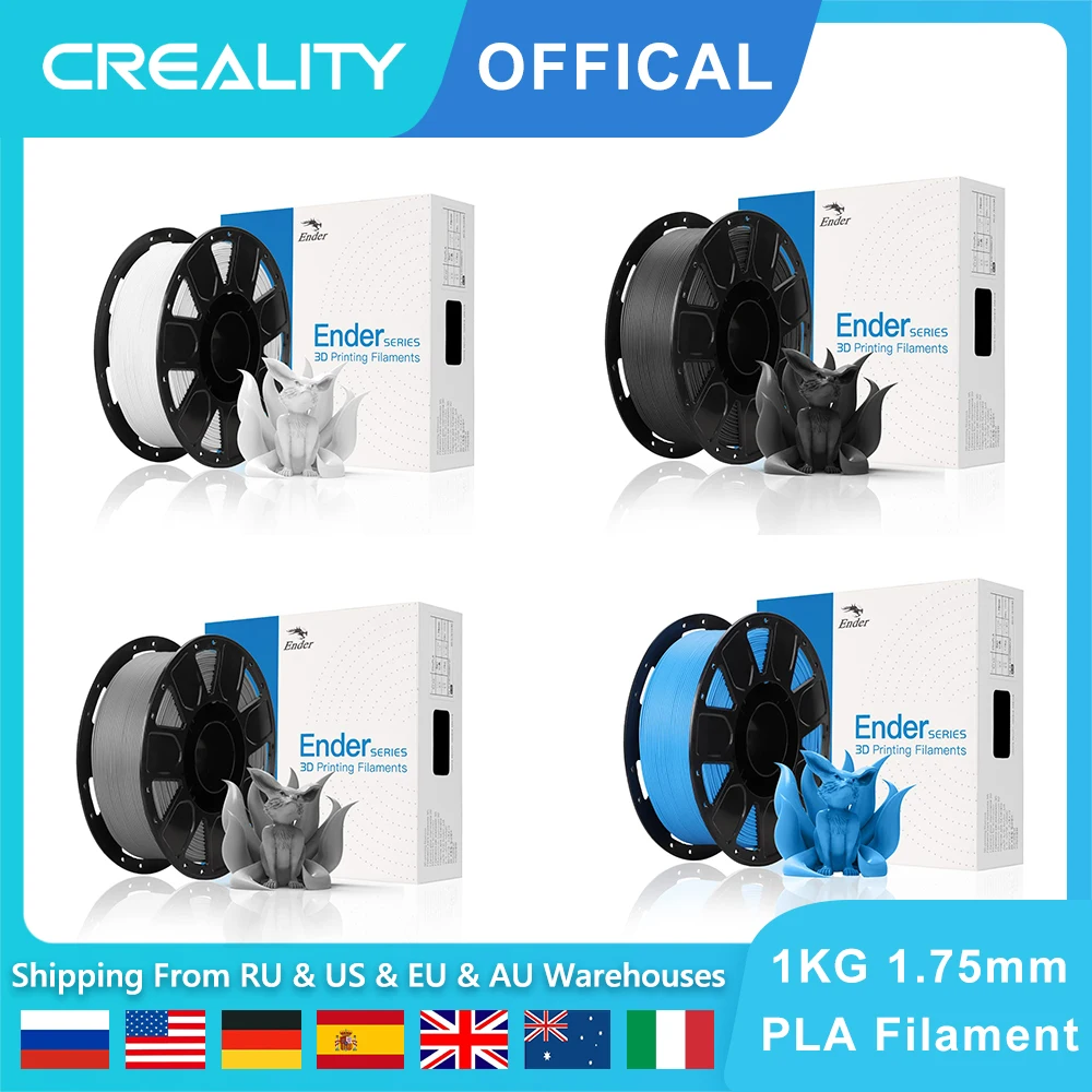 Official Creality PLA Filament 1.75mm, Hyper PLA High Speed 30-600mm/s 3D  Printer Filament PLA, 1KG(2.2lbs) Spool White PLA, Dimensional Accuracy