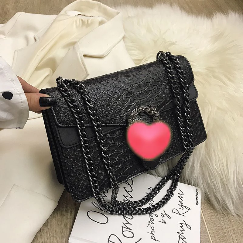 

Women's Bag 2023 Fashion Crossbody Bag, Small Square Bag, Versatile Fashion Crocodile Chain Shoulder Crossbody Bag Crossbody Bag