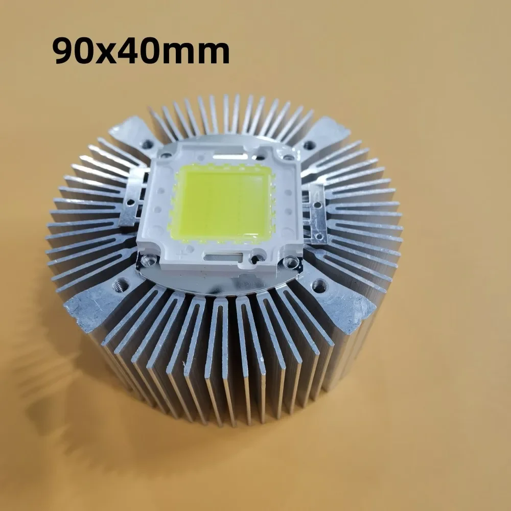 90*40mm Aluminium Heatsink Round for 20W 30W 50W 100W High Power led For DIY