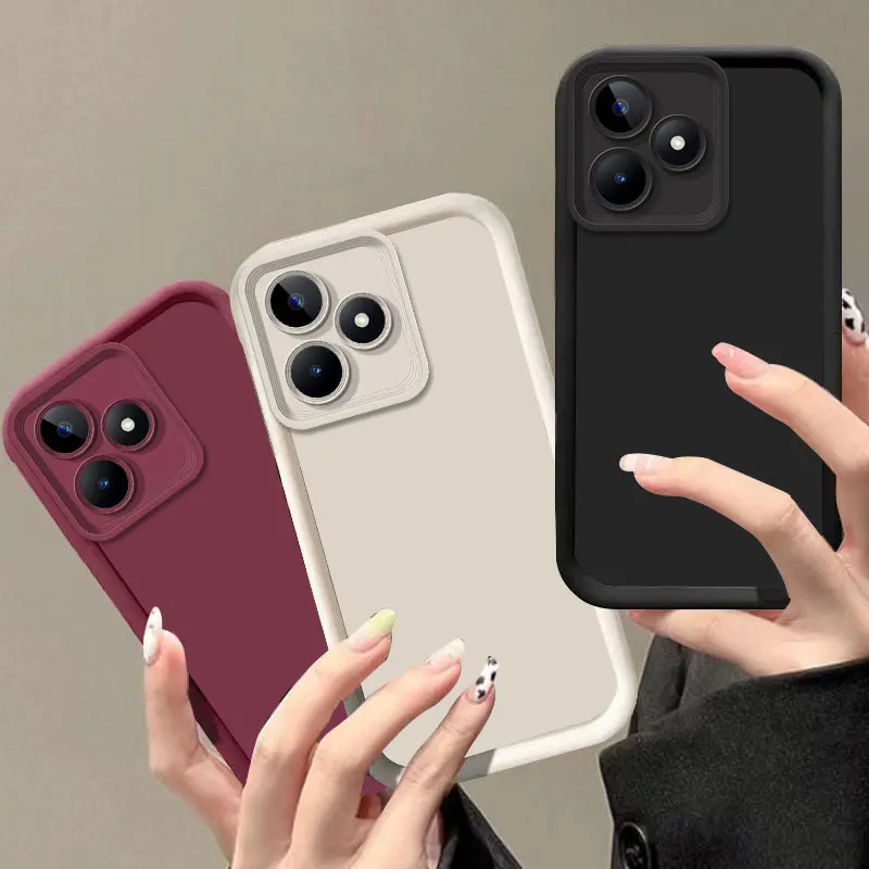 Matte Anti-Drop Soft Silicone Bumper Phone Case - Full Protection Cover