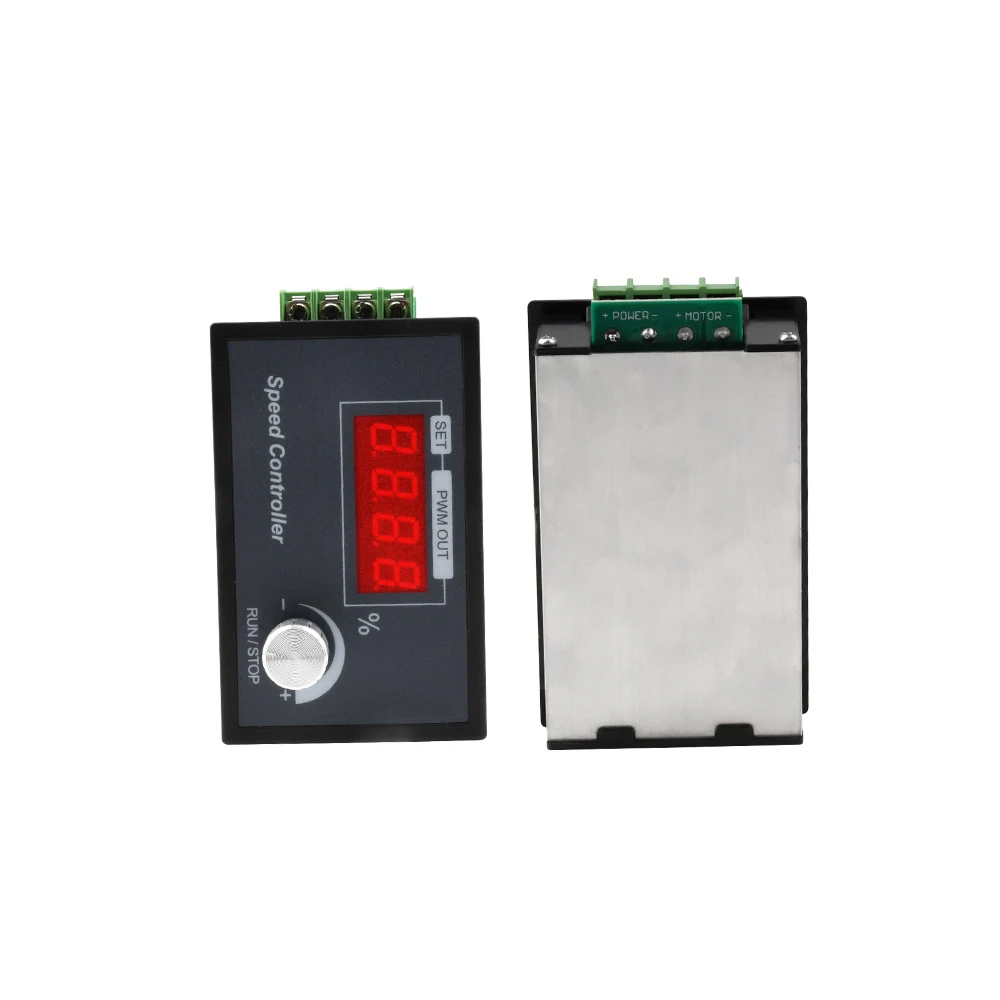 DC6-60V PWM Motor Speed Controller With Encoder Frequency Adjustment Knob Control For DC Motor Regulation