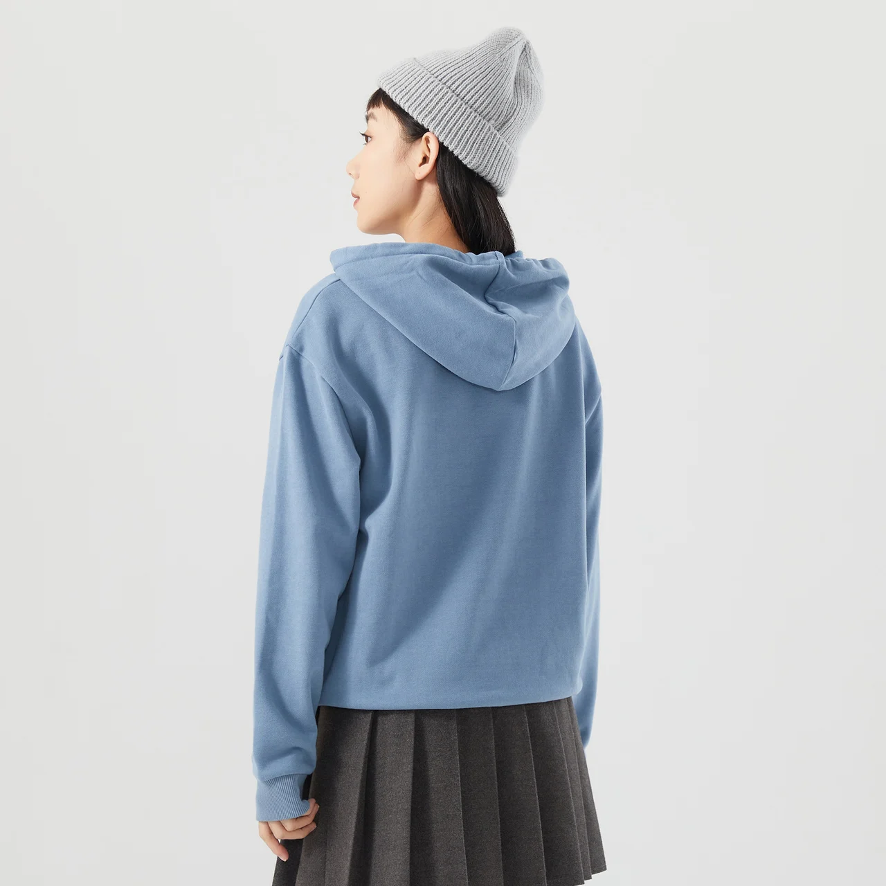 Metersbonwe Casual Perennial Knited Hoodies For Women Solid Color Loose Hooded Jumper Leisure Multicolor Pullover Tops