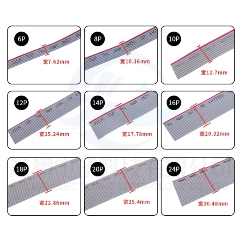 

FC gray cable JTAG display cable 1.27mm pitch 12/16/20/34/40P suitable for 2.54mm