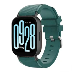 Sports Silicone Strap - Soft Breathable Band for 22mm watch band (Pine needle green)