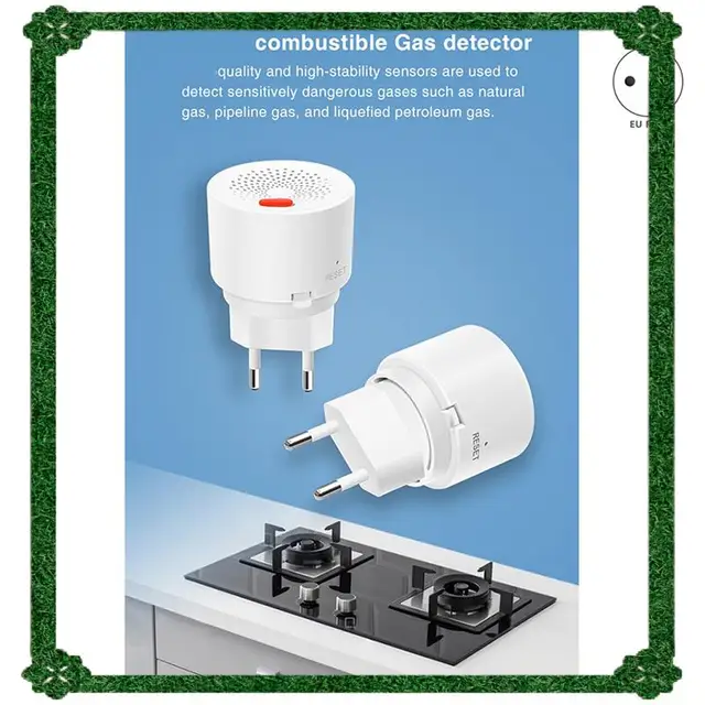 24-Hour Delivery 2X Zigbee Natural Gas Sensor Combustible Household Smart LPG Gas Leakage Alarm Detector Fire Security Protectio 4
