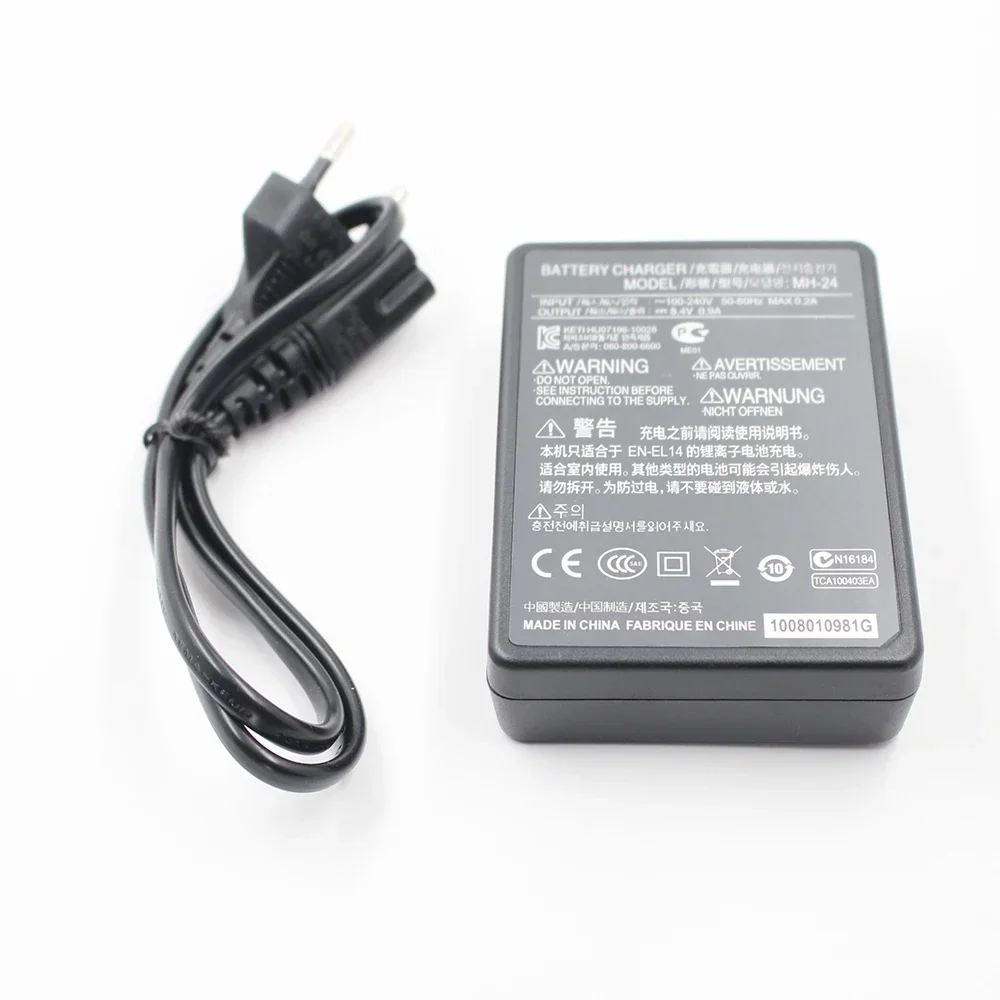 `EL14 EL14a EN-EL14 MH-24 For Nikon D3100 D3200 D3300 D3400 D5100 D5200 D5300 D5500 D5600 P7000 P7100 P7700 P7800 Charger MH24