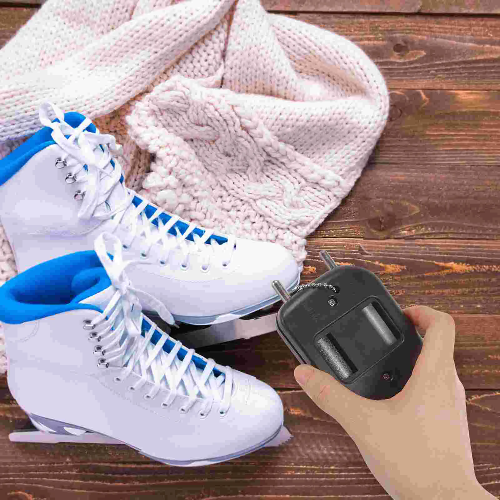 Portable Ice Skate Sharpener Professional Blades Sharpening Tool Small Grindstone Diamond Material Hockey Skate Supply Field