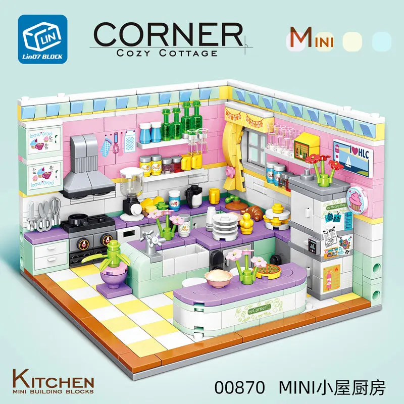 City Friends House Building Blocks Sets Kits Bedroom Kitchen Model Educational Toys For Girl BOY 639PCS