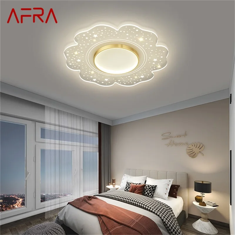 

AFRA Creative Light Ceiling Contemporary Simple Lamp Fixtures LED Home Decorative for Bed Room