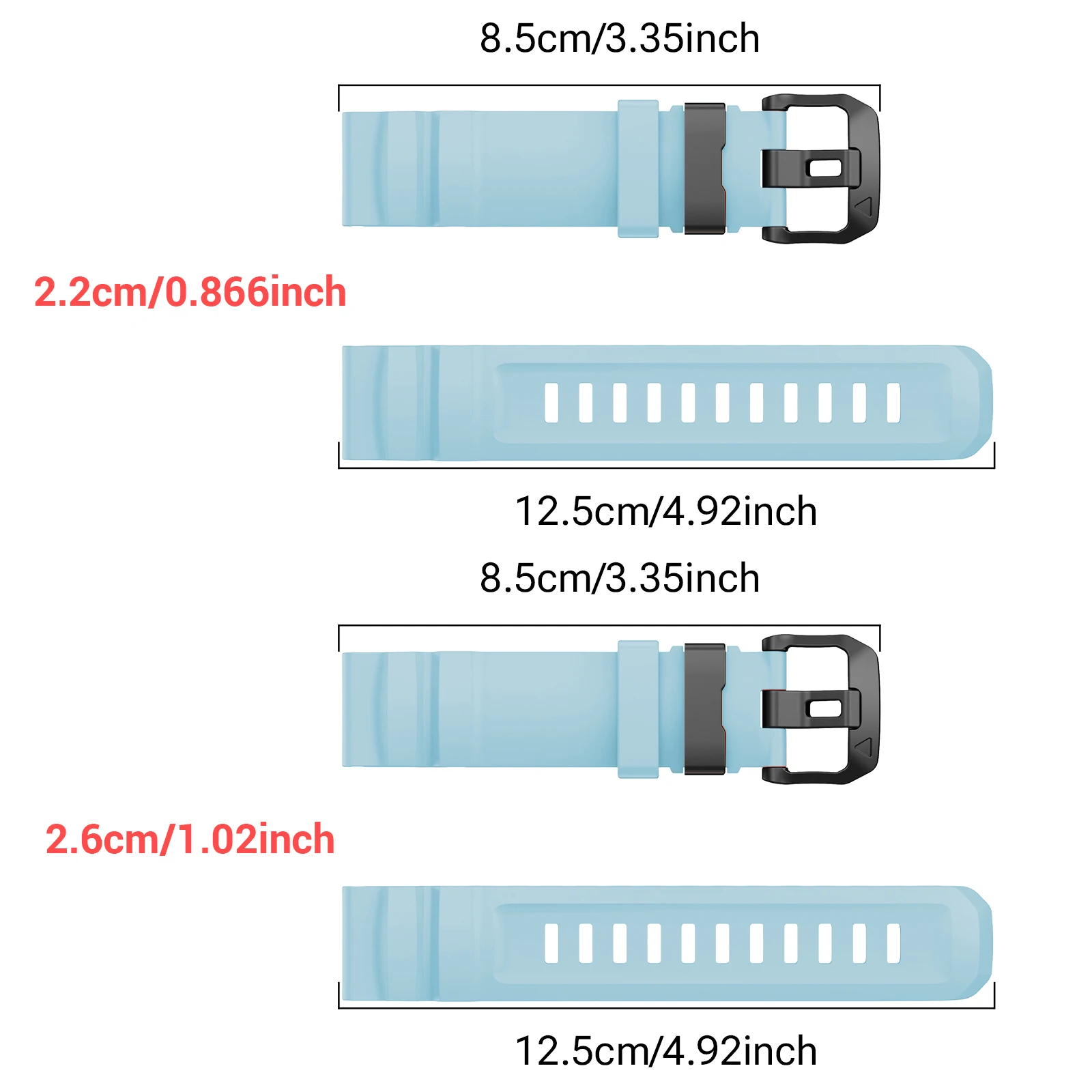 Luminous Silicone Watch Band - Premium Fit & Comfort