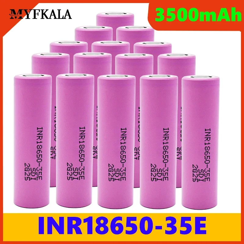 

2023 New 18650 Original High Power 18650 3500mah 25A Discharge Inr18650 35e 18650 Battery Lithium Ion 3.7V Rechargeable Battery