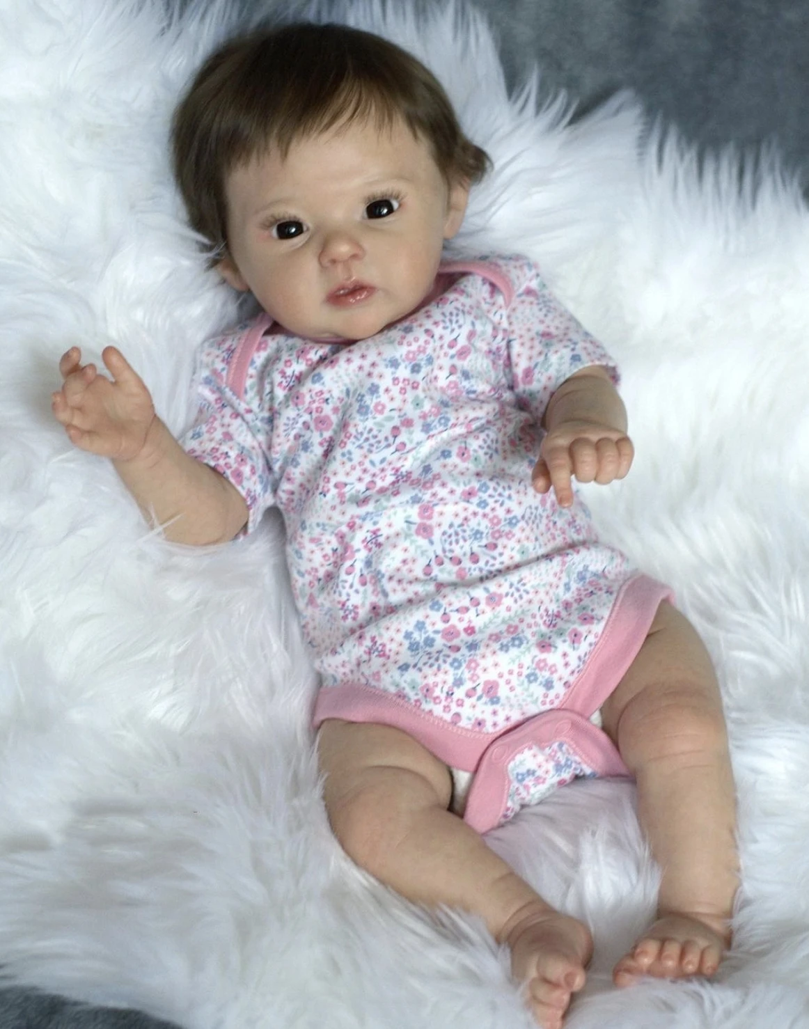 

50CM Already Painted Finished Reborn Doll Raven With Rooted Hair Realistic Simulation Neutral Silicone Vinyl Cloth Body Newborn