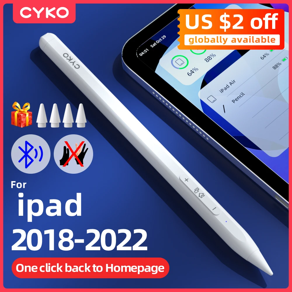 CYKO For Apple Pencil Palm Rejection Power Display Ipad Pencil Pen For