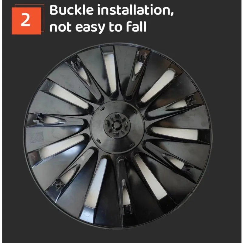 4PCS 19Inch Wheel Hub Caps wheel hub covers wheel hub caps For Tesla Model Y Full Wheel Cover Performance Replacement Original Car Hubcap Accessories