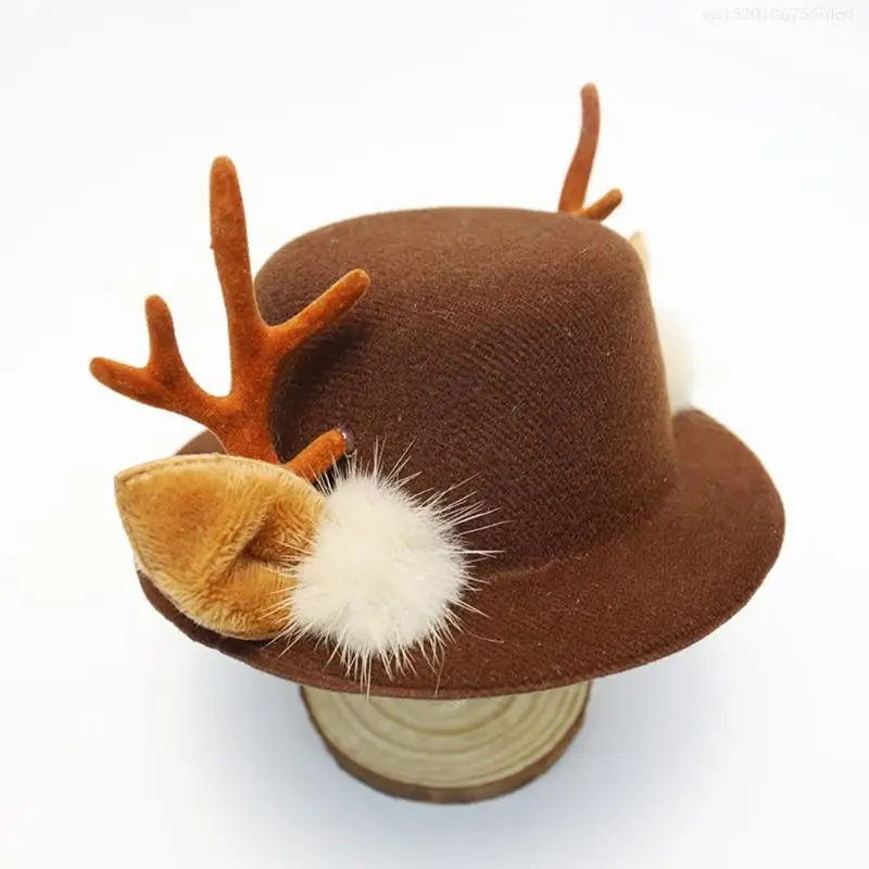 Retro Fisherman Hat Simple Hat Xmas Top Outdoor Thermal All-match Male Female for Halloween Christmas Party F1FB