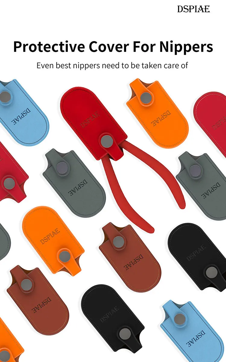 DSPIAE assembled model scissors diagonal pliers storage protective leather case NP series multicolor optional.