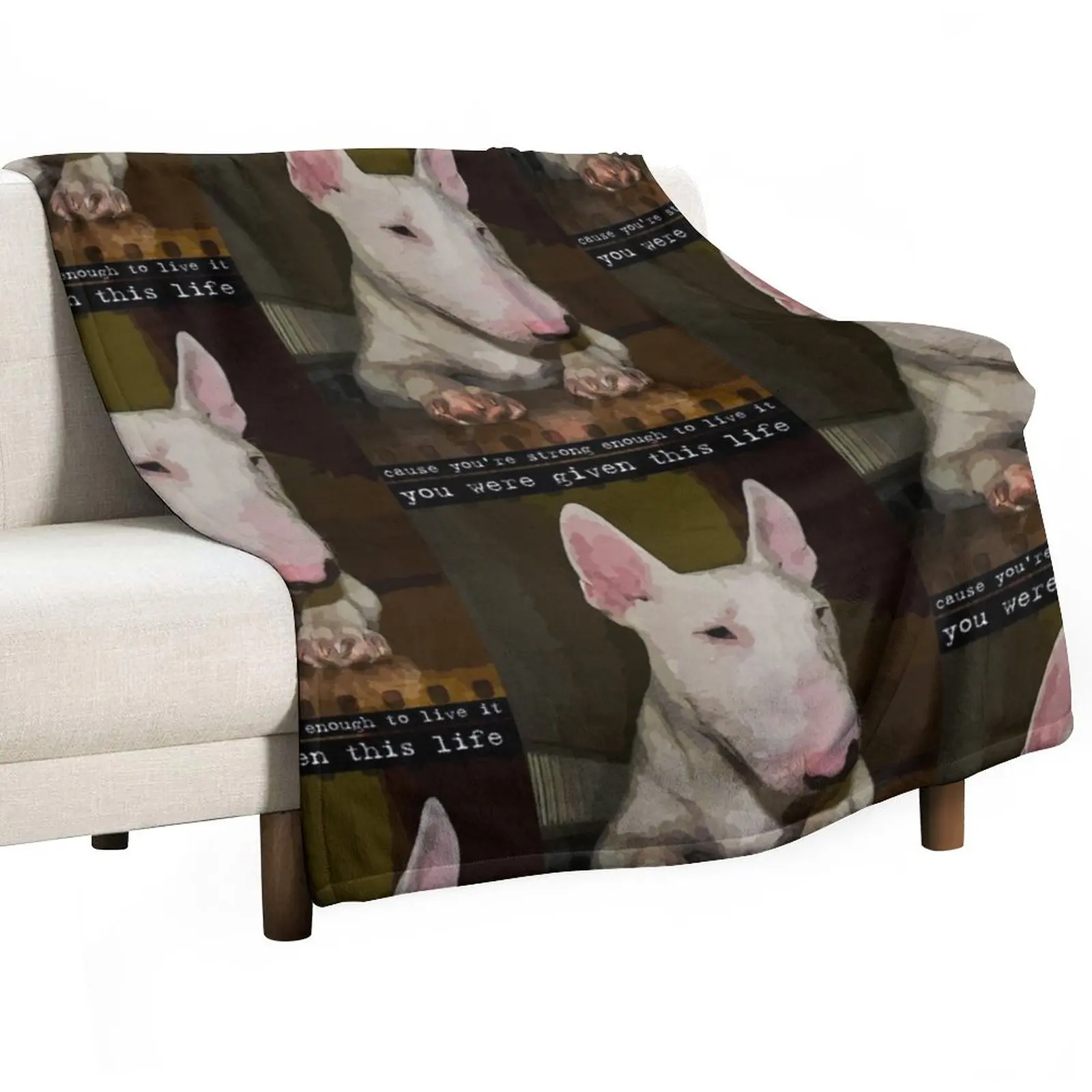 

Bull terrier Throw Blanket Luxury Blanket Single Blanket