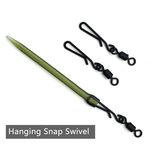 20PCS Carp Fishing Tackle Size 8/12 Hanging Snap Swivel Anti Tangle Sleeve  Rolling Swivel For Carp Fish Accessories Equipment - AliExpress