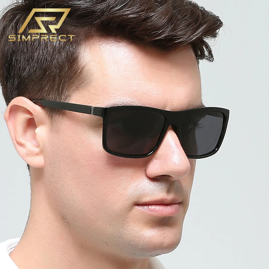 SIMPRECT Vintage Square Polarized Sunglasses For Men 2023 UV400 High  Quality Luxury Brand Fashion Retro Fishing Sun Glasses - AliExpress