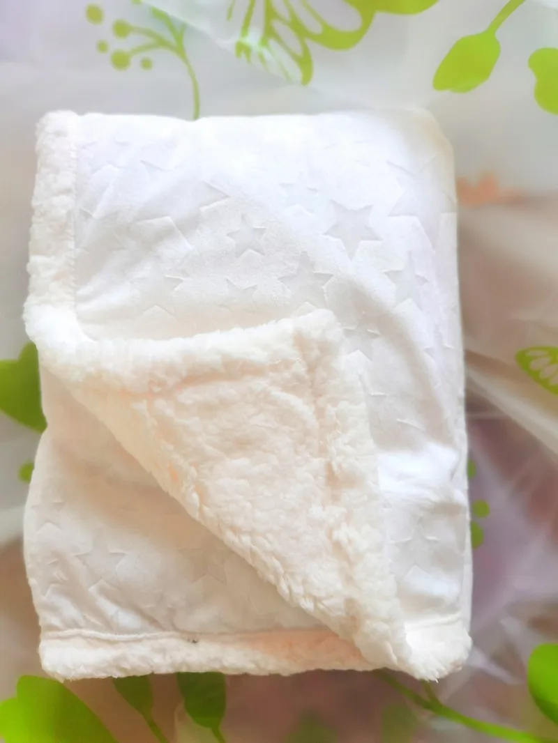 Newborn Baby Blanket Thick Fleece Thermal Swaddle Wrap Quilts Infant Baby Boy Girl Bedding Blanket 2 Layers Stroller Sleep Cover 6