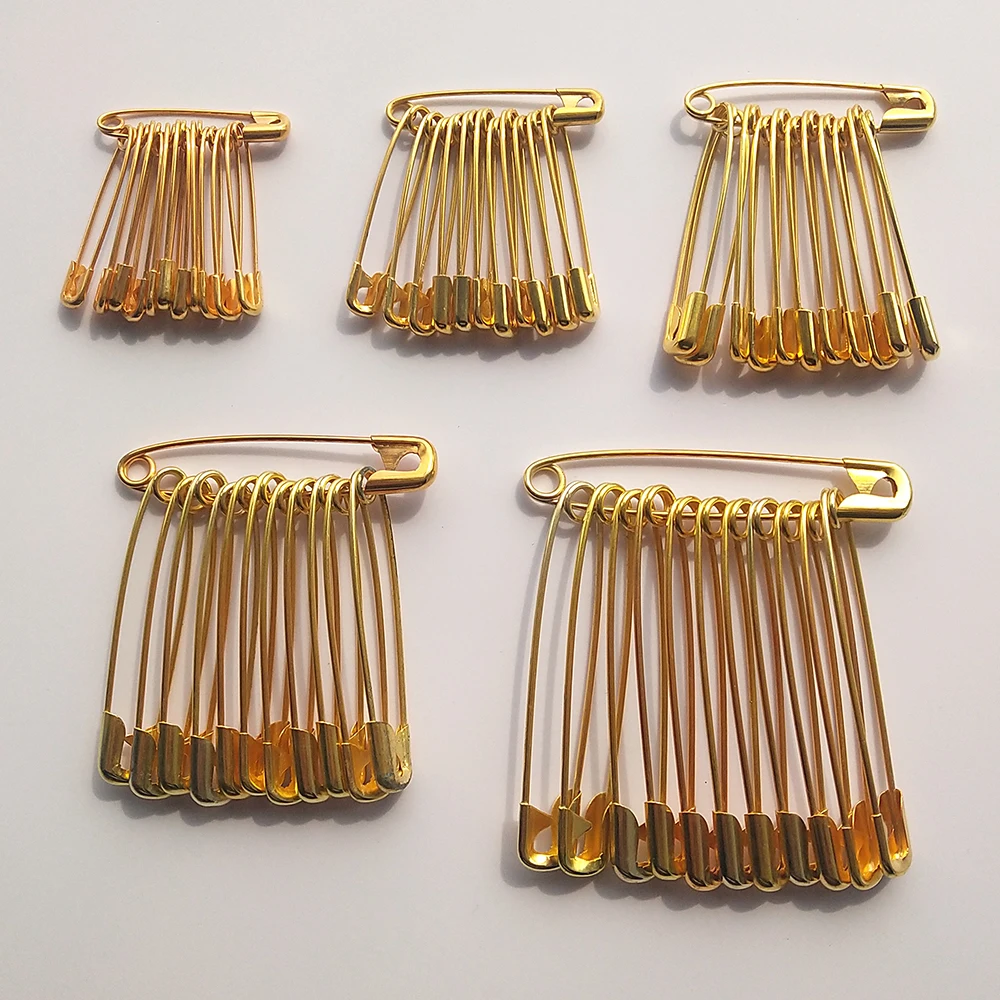 5pcs 10030mm Gold Safety Pin,safety Pins,safety Pin Brooch,large Safety Pin,safety  Pin Clipart,colored Safety Pins 