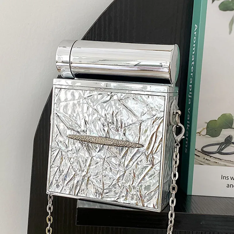 

Luxury Silver Design PVC Women Bag 2023 New Small Women Handbag Shoulder Bag Crossbody Bag