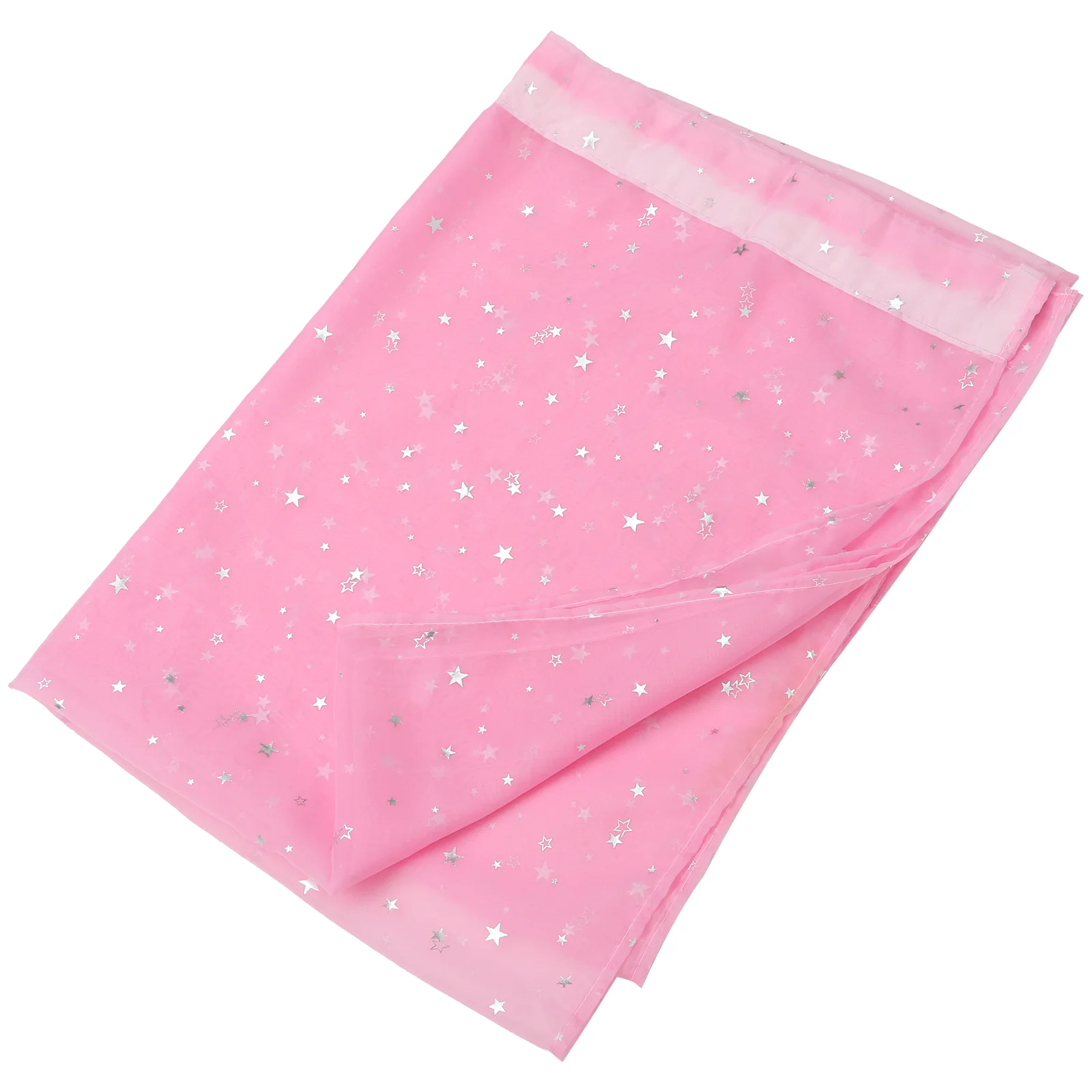 

Stars Pattern Semi Sheer Curtain Breathable Polyester Gauze Curtain Decorative Sheer Window Curtain