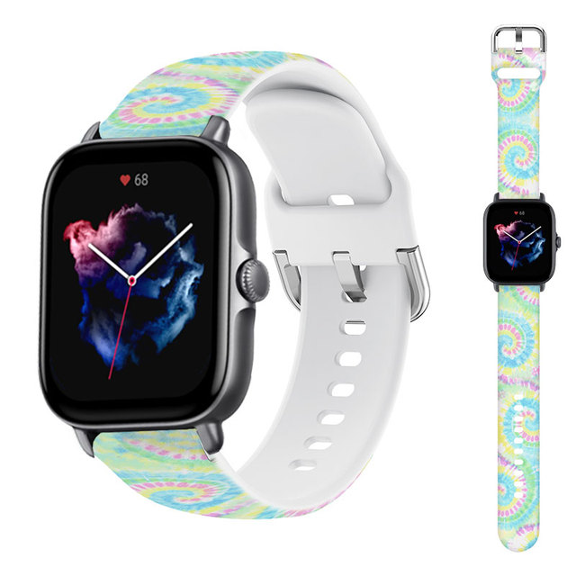 22mm silicone Bnad For Amazfit GTS/2/3/2e/GTS2 Mini/GTR 3 Pro/47mm/GTR2/stratos 2/3 Smartwatch Bracelet Amazfit bip strap