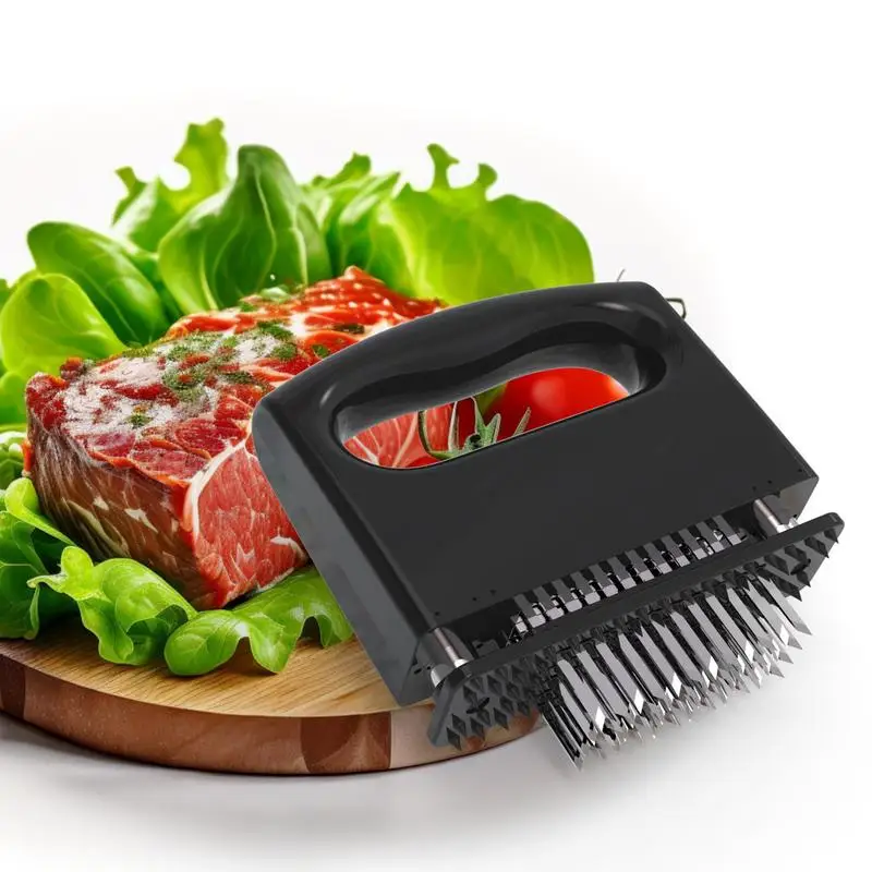 Meat Tenderizer Needle Tartness Loose Meat Needle 48-Pin Kitchen Cooking Tool Stainless Steel Tenderizer For Tenderizing