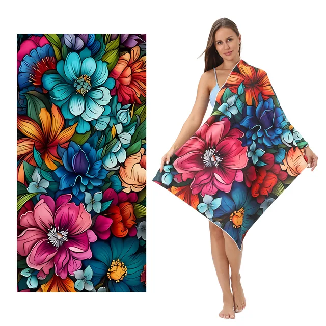Quick-drying Beach Towel Microfiber  Absorbent Oversized Soft Bath towel for Men Women sunscreen for Adults Travel Swimming Pool