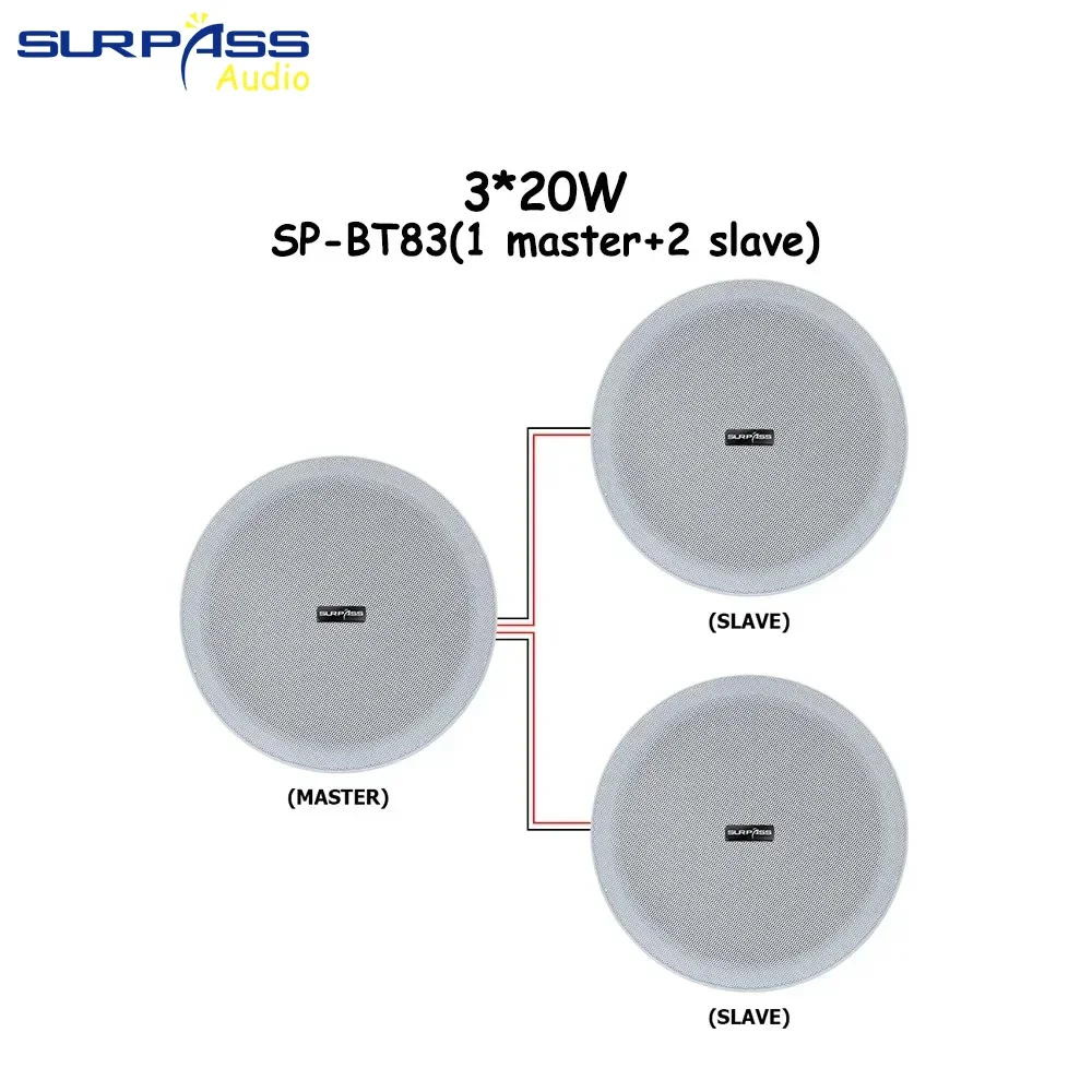 نظام الصوت المنزلي 8 بوصة بلوتوث بدون إطار نشط 20...