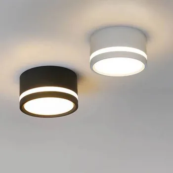 표면 장착 LED 통 측면 발광 천장 조명 5W 7W 9W 12W 15W, 북유럽 스타일 조도 조절 LED 통 스포트라이트