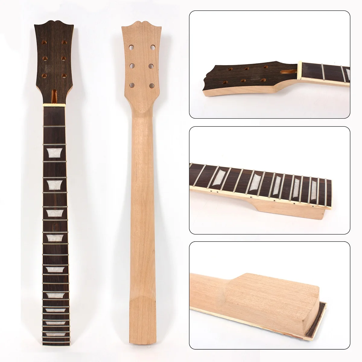 

L9 628MM Mahogany Electric Guitar Neck 22Fret 24.75inch Rosewood Fretboard Unfinished