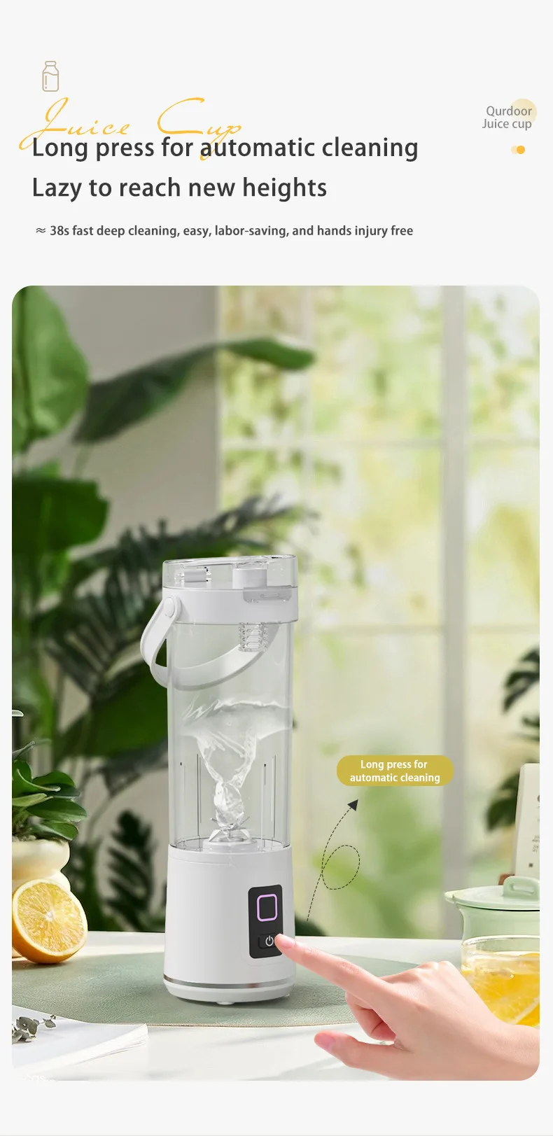 Tragbarer Elektrischer Mixer Für Shakes Und Smoothies_voghion.com