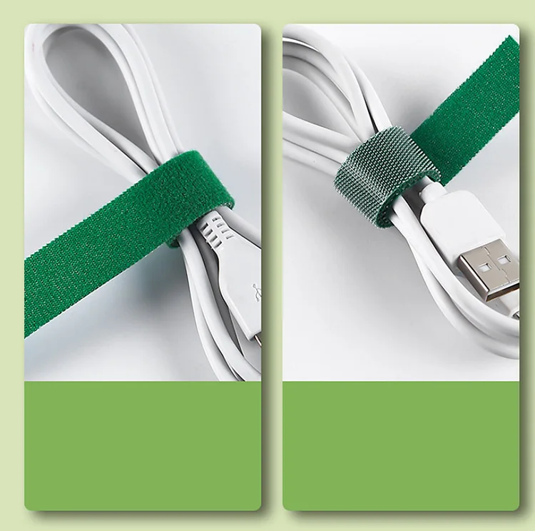 Description Picture 5 of item5M/Roll 12mm Width Cable Organizer USB Cable Winder Management nylon Free Cut Ties Mouse earphone Cord cable ties