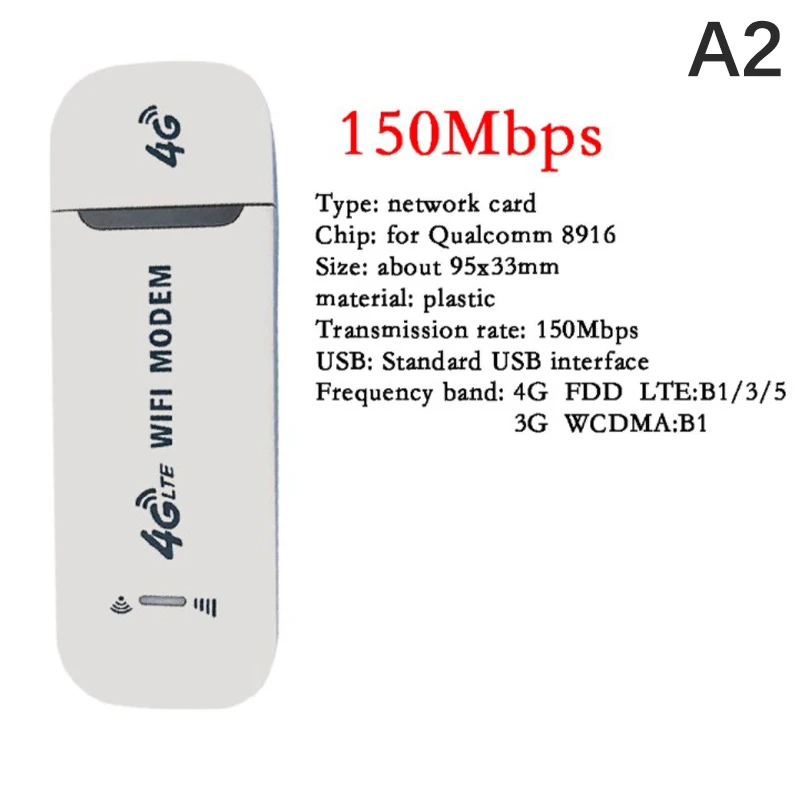WiFi Router 4G LTE Wireless Router USB Dongle 150Mbps Modem 4G Mobile Broadband Sim Card Wireless WiFi Adapter For Laptops UMPCs MID Devices