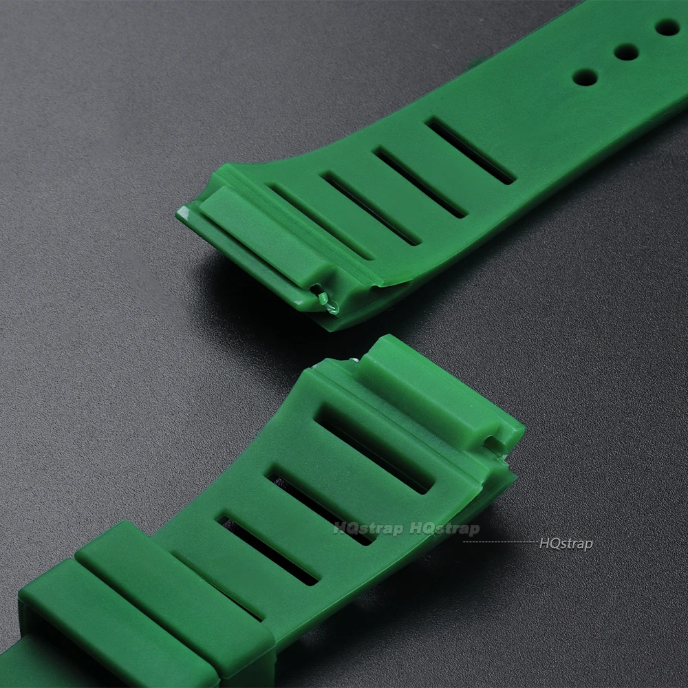 Silicone Sport Watch Strap - Soft Rubber Wristband for Men & Women, 17mmX21mm Replacement Bracelet