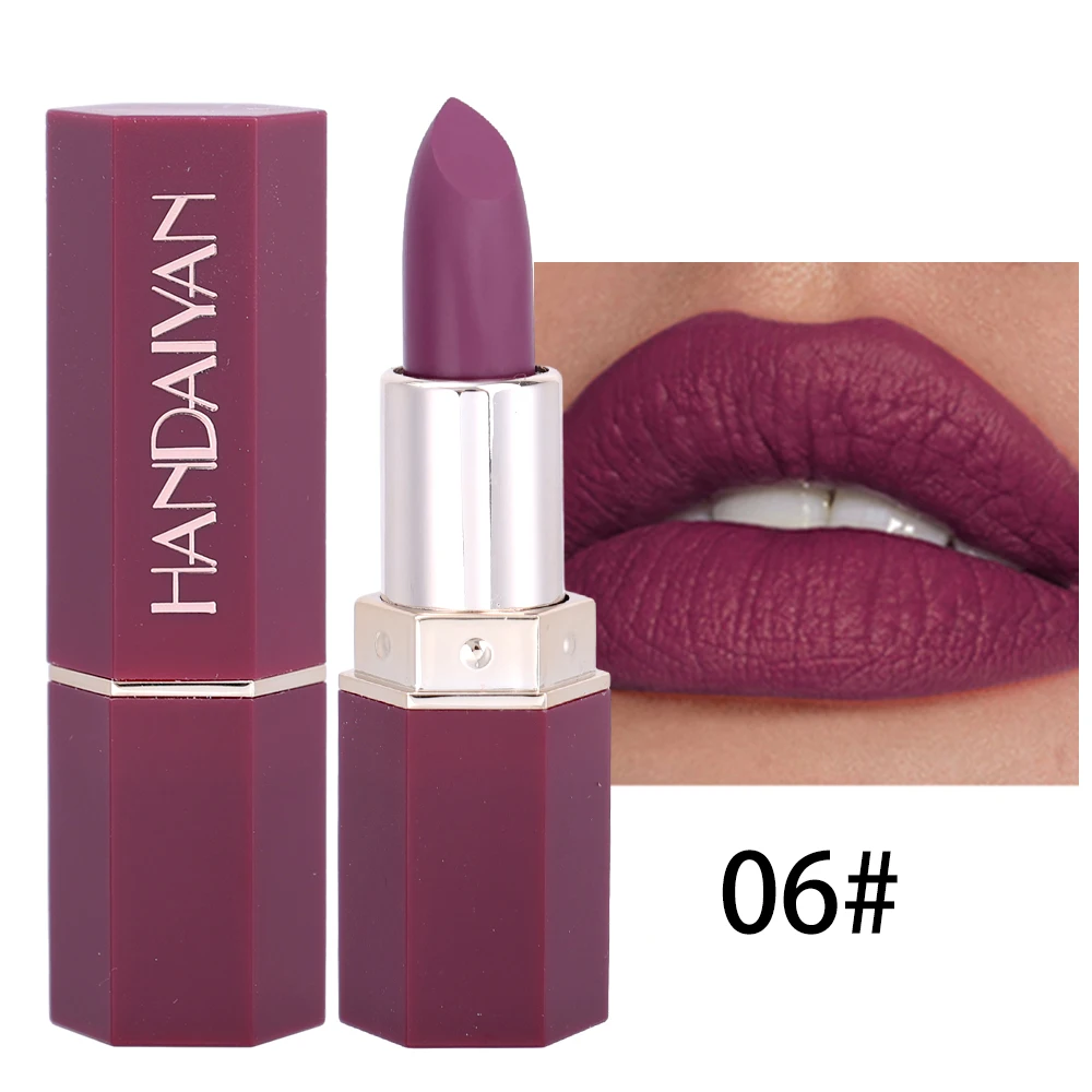 Nude Velvet Matte Lipstick Lasting Waterproof Color Rendering Non-stick Cup Lipstick Lips Liner Pencil Korean Makeup Cosmetics