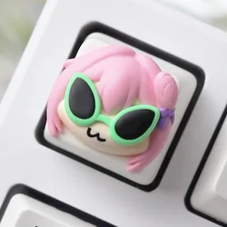 Anime Keycaps Doris Figure - Abstract Funny Cute Resin Key Caps for Mechanical Keyboards - Kawaii Ornament & PC Gamer Gifts (Doro 03)